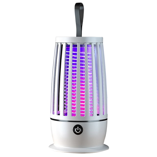 Matamoscas Eléctrico USB Recargable Insecto Mosca Trampa Camping Linterna
