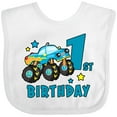 thumbnail image 3 of Inktastic 1st Birthday Monster Truck Boys Baby Bib, 3 of 4