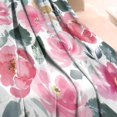 thumbnail image 3 of Fuzzy Floral Blanket: Delicate Flower Design on a Soft, Cozy 50x60in Flannel Throw Blanket - Decor Bed Throw Blanket for Home, Bed, Sofa, Couch & Chair, 3 of 5