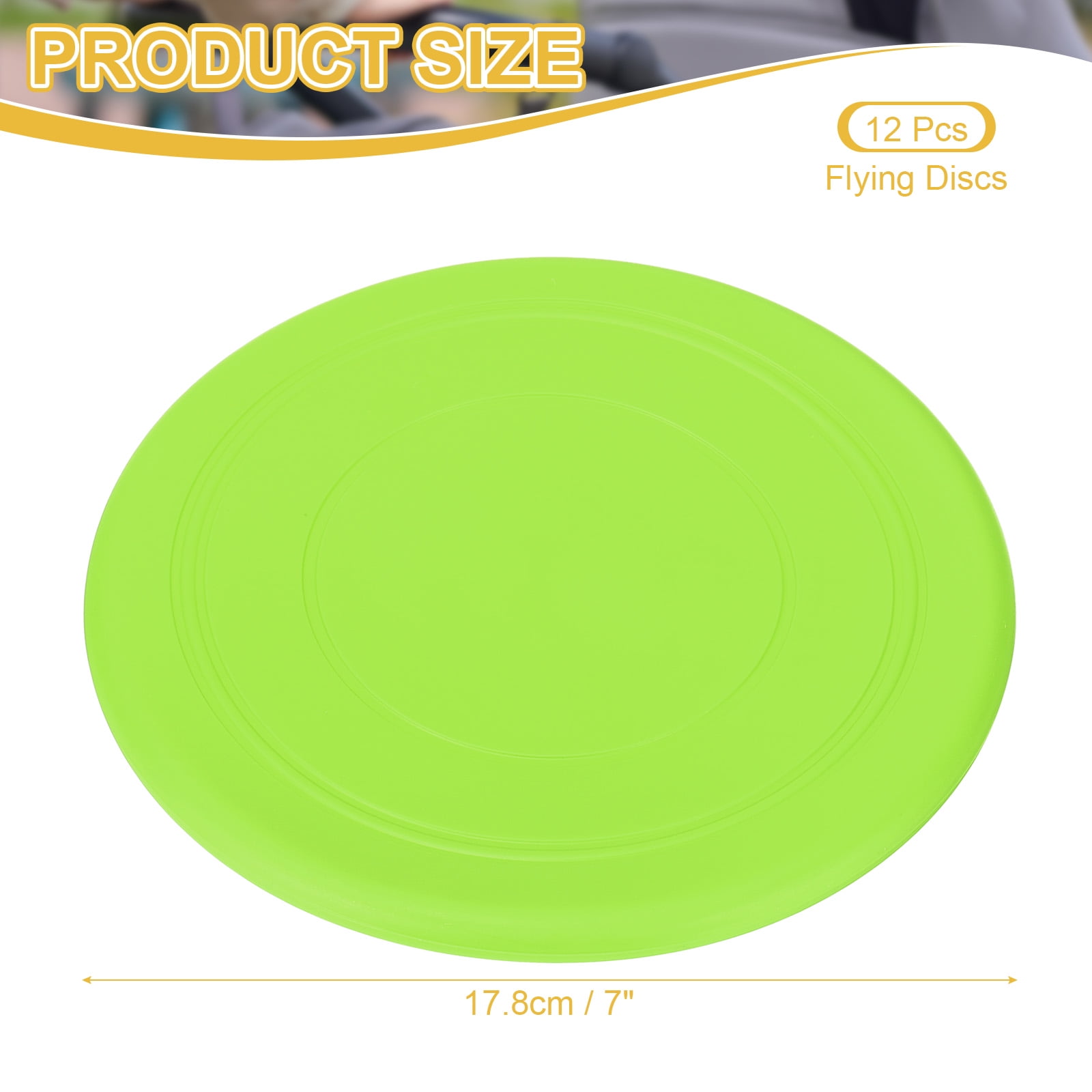 Uxcell Flying Disc, Soft Silicone Colorful Flying Disk Flyer for Outdoor Sports Training Playing Lawn Game Green