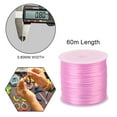 thumbnail image 2 of 0.8mm flat elastic bracelet string for jewelry making, beading, hair extension - style2, 2 of 5