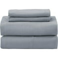 thumbnail image 5 of Thermal Solid Bed Sheets Set Queen Size Piece Flannel Fleece Bedding Sheet Set with Deep Pocket Super Soft Cozy Breathable, 5 of 5