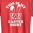 thumbnail image 3 of Instant Message - This Is My Easter Shirt - Women's Short Sleeve Graphic T-Shirt, 3 of 6