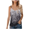 thumbnail image 2 of Leesechin Women Sequin Tops Sparkly Glitter Ladies’s Sequin Tops Glitter Party Tank Vest Camis, 2 of 7