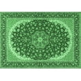 thumbnail image 1 of Ahgly Company Indoor Rectangle Medallion Emerald Green Traditional Area Rugs, 8' x 12', 1 of 4