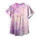 thumbnail image 4 of Fiudx Ofertas Del Día Blusas de Manga Corta Estampadas Informales Regulares para Mujertop, 4 of 5