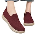 thumbnail image 1 of IEMIEMIEM Orthopedic Dress Shoes for Women Arch Support Sneakers Breathable Non Slip Slip on House Shoes Mesh Stretch Soft 2026 New Orthopedic Shoes Red 6.5 Wide, 1 of 4
