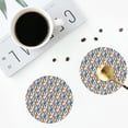 thumbnail image 5 of Gaeub Colorful Lightning Bolts Print 6 Pcs Leather Coasters for Drinks ,Drink Coasters Sets,Drink Table Cup Coasters for Living Room Kitchen Coffee Decor,Round Shape, 5 of 7