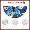 thumbnail image 3 of Rateoe Blue and White Butterflies Pattern Christmas Tree Skirt with Ties , Christmas Tree Decorations, Farmhouse Christmas Decor Xmas Holiday Decorations-48", 3 of 6