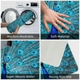 thumbnail image 3 of Pofeuu Beautiful Blue Peacock Print Flannel Doormats Rug16"x24"Rug Washable Doormats Indoor Outdoor Rugs for Layered Front Door Mats, Porch, Kitchen, Entryway, 3 of 7