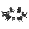 thumbnail image 2 of WestinTrends Dylan 12 Piece Outdoor Adirondack Chair With Ottoman And Side Table, Black, 2 of 16