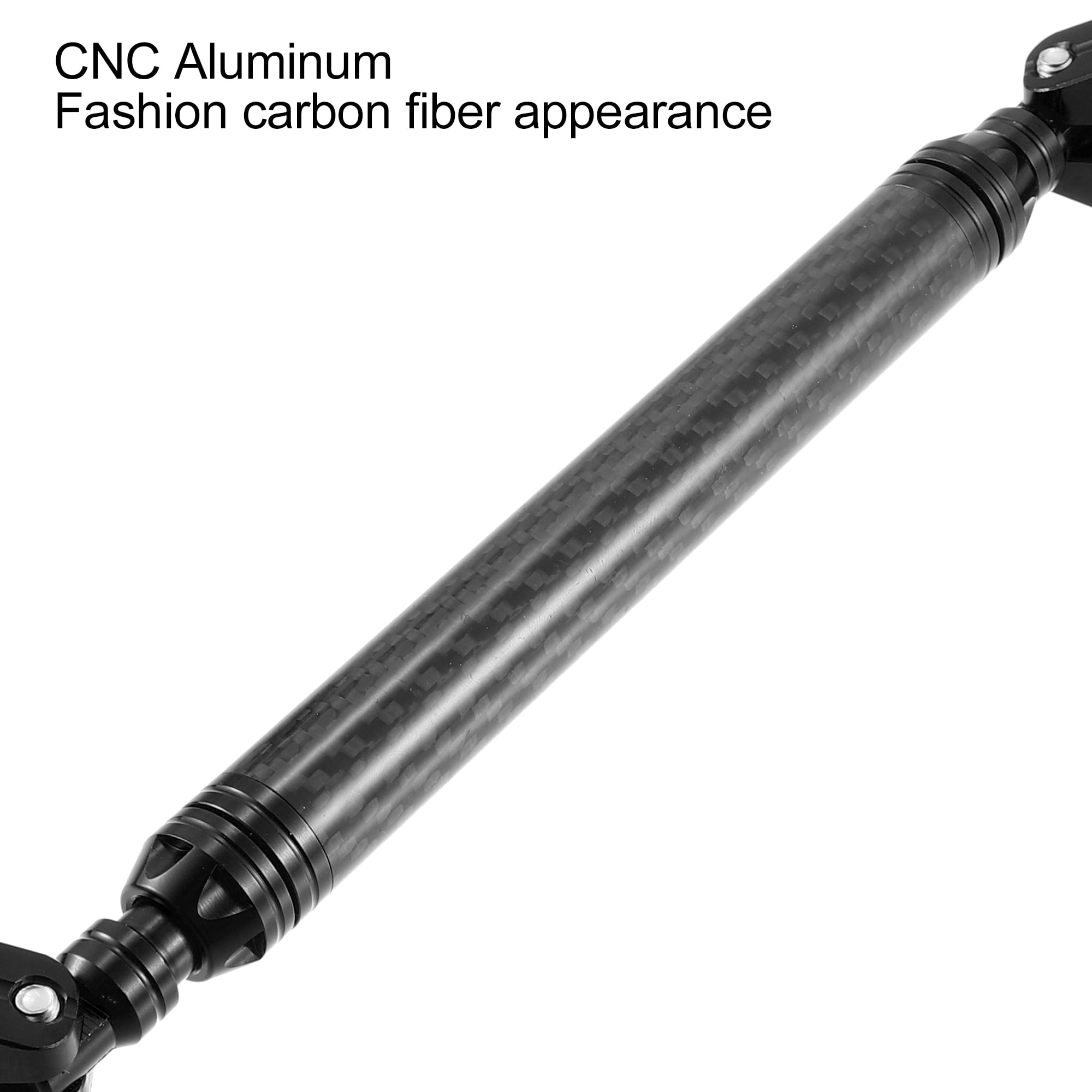 Unique Bargains Universal 22mm Carbon Fiber Pattern Black Motorcycle Balance Bar Crossbar Handlebar Adjustable