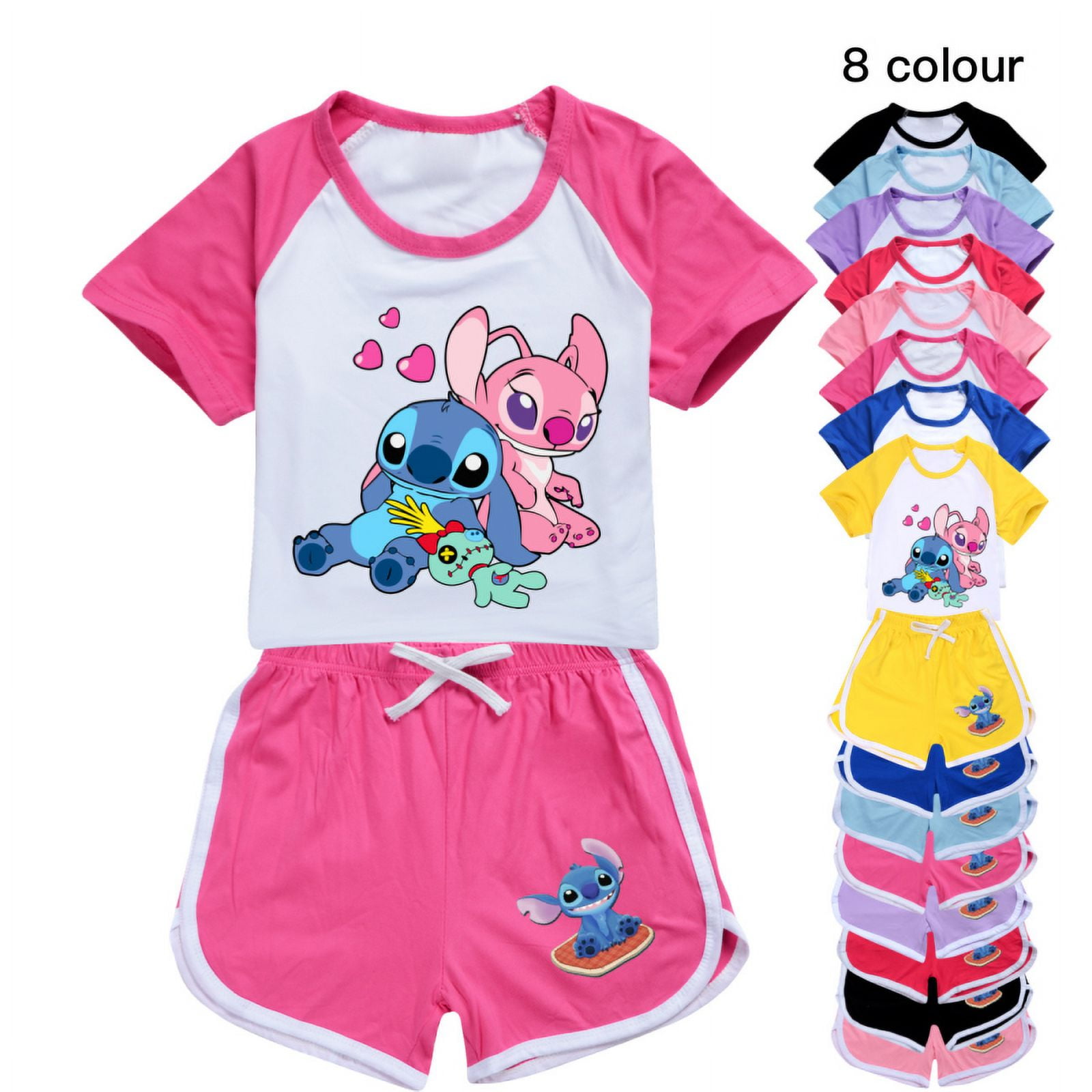 T shirt and shorts pajamas best sale