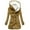 Yellow, variant on WRKEKC Women's Hooded Toggle Coat Double Breasted Fleece Lined Mid-Length Solid Color Elegant Commute Parka for European and American Style Red XXL