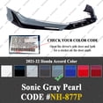 thumbnail image 3 of Front Lip Compatible with 2021-2022 Honda Accord, ACR Style JDM Air Dam Lower Chin Bumper Splitter Protection Body Kit Fits for 4-Door Sedan 2021 2022 (Sonic Grey Pearl & Glossy Black NH-877P), 3 of 9