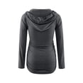 thumbnail image 3 of Skksst Maternity Women Long Sleeve Hooded Tops Nursing Casual T-Shirt Blouse, 3 of 4