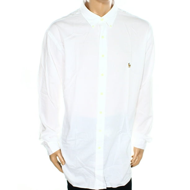 Bewolkt Handelsmerk Politiek Polo Ralph Lauren NEW White Mens Size Big 3X Button Down Oxford Shirt -  Walmart.com