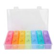 thumbnail image 1 of Caja De Pastillas Caja De Pastillas Organizador De Pastillas 2 Piezas 21 Slot Weekly Pills Box Pastillero Portátil Dispensador Pastillas Caja De Almacenamiento De Medicamentos ANGGREK Otros, 1 of 7