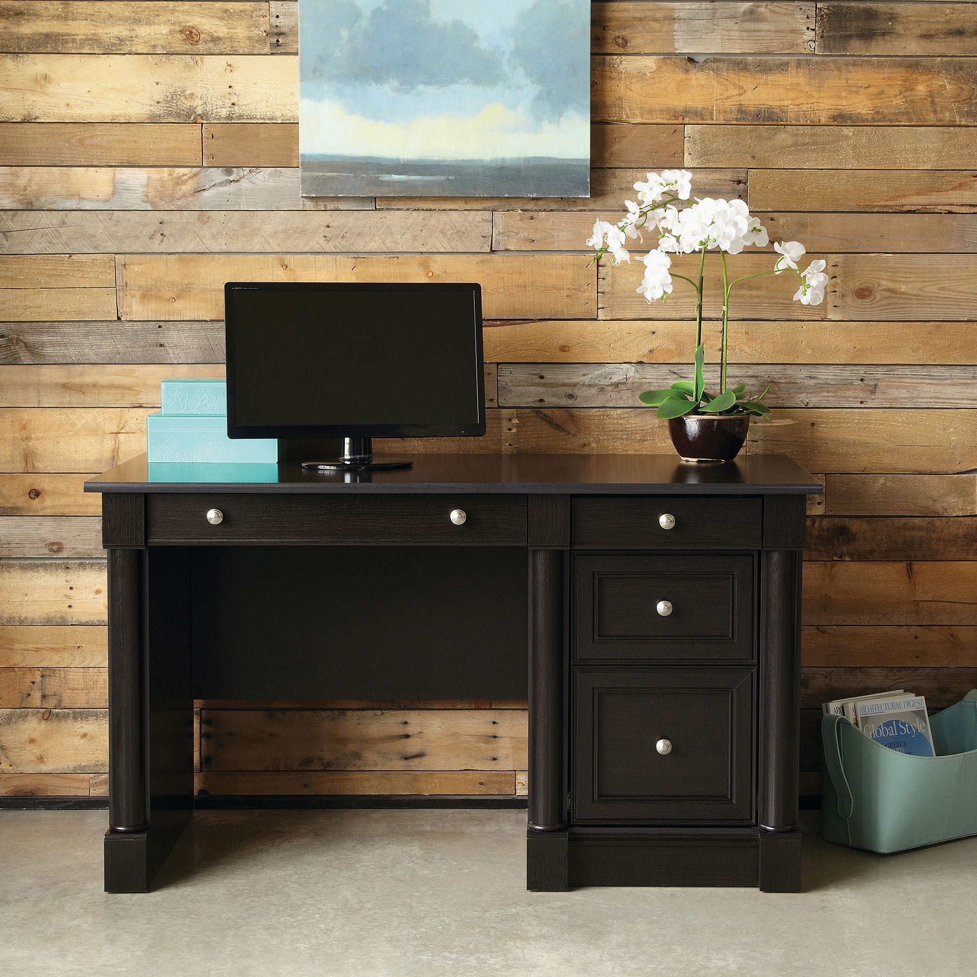 Sauder Palladia Computer Desk Multiple Finishes Walmart Com