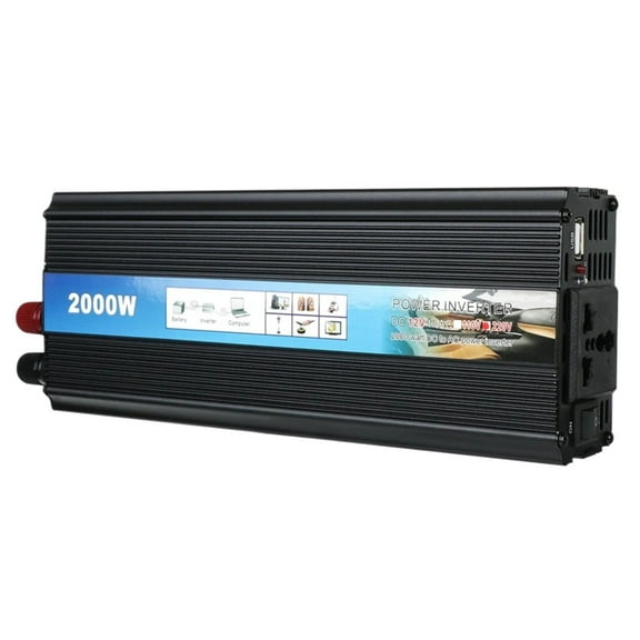 2000W Modified sine wave inverter Univesal with USB Charger Power Inverter Car Voltage Converter DC To AC ,High-efficiency Conversion