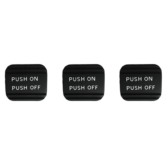 3X 465313TA0A Car Black Rubber Parking Brake Pedal Pad for Quest Altima Rogue Leaf