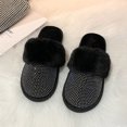thumbnail image 5 of Vedolay Women's Shoe Warm Knit Bootie Slippers Comfy Boots House Shoes Black,40, 5 of 5