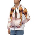 thumbnail image 3 of Naloa Cartoon Guinea Pig Men’s Hoodies, Zip up Hoodie, Sweatshirts,Hoodies for Men Sizes S-3XL-XX-Large, 3 of 5
