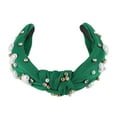 thumbnail image 5 of Unique Bargains 1 Pc Headband Knotted Hair Accessories for Women Deep Green, 5 of 5