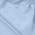 thumbnail image 4 of Htigea Women's Crewneck Cropped T-Shirt Half Sleeve Elastic Hem Tops Casual Loose Fit T Shirt Summer Cute Tees Light Blue M, 4 of 6