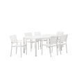 thumbnail image 2 of Pangea Home Chester 13-piece Aluminum Frame Patio Sofa Set in White, 2 of 5