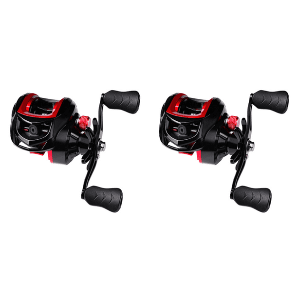 Carrete Metal para Baitcasting 10 7 2 1 Pesca en Salada (izquierda)