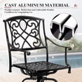 thumbnail image 4 of Crestlive Products Outdoor Swivel Bar Stools with Sunbrella Cushion Set of 2, 350LBS Capacity All-Weather Patio Bar Chair with Armrests & Footrest for Deck, Backyard, Balcony (Red), 4 of 7