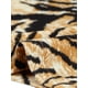 thumbnail image 5 of Camiseta básica de ajuste slim con cuello redondo y mangas de codo para mujer INSPIRE CHIC, camiseta casual impresa S color albaricoque-tigre, 5 of 6