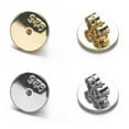 thumbnail image 6 of 10 Pack Round Disc Earring Stoppers Plugs Metal Earrings Back Secure Ear Studs Closures Clasps for Heavy Earrings, 6 of 18