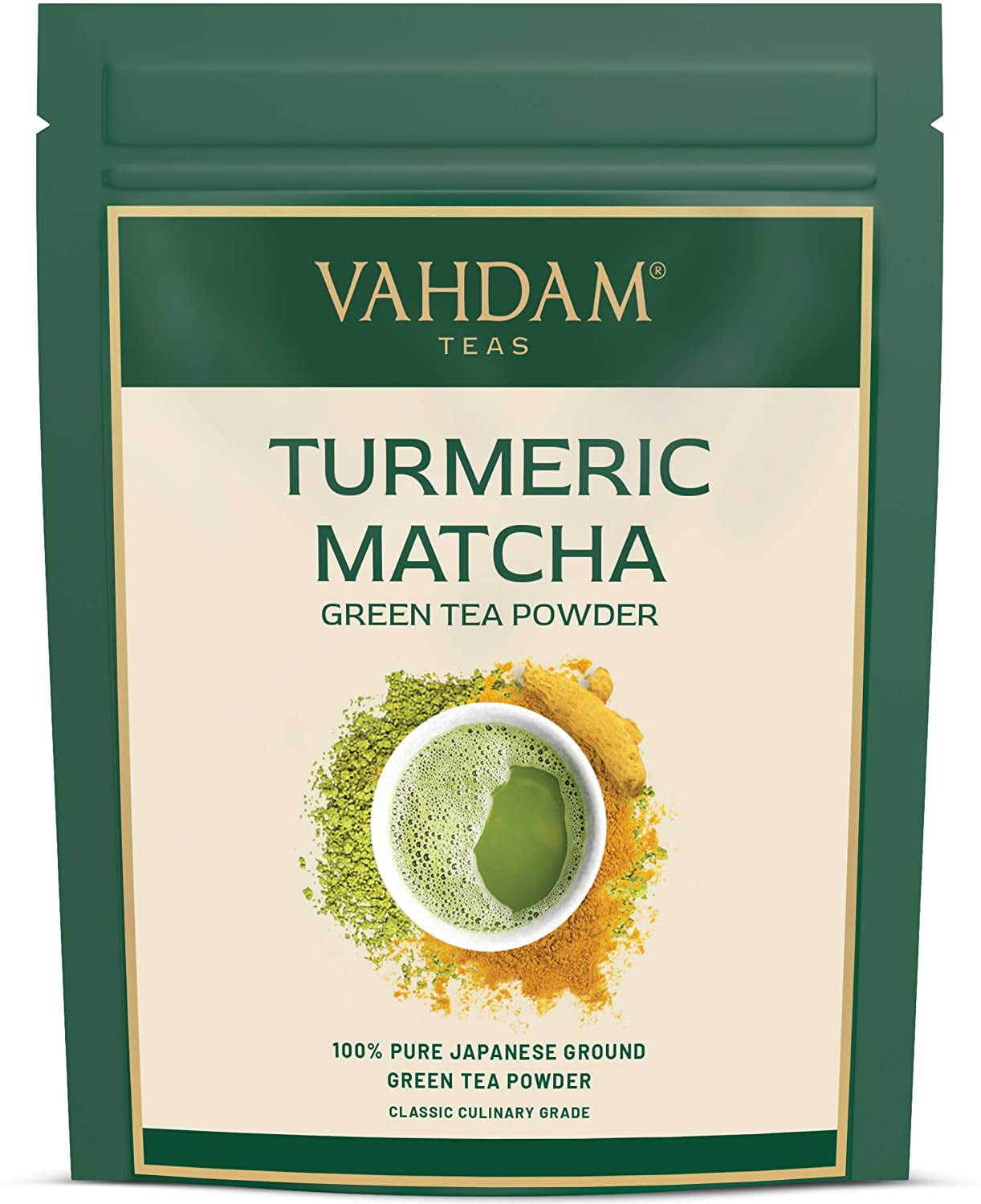 VAHDAM, Turmeric Matcha Green Tea Powder, Superfood Matcha Powder, 3