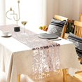 thumbnail image 3 of Soumake Table Runner Sequin Glitter Table Cover Fine Craftsmanship Bronzing Table Cloth for Home Parties Decoration, 3 of 8