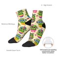 thumbnail image 4 of Bingfone Cute Cartoon Cactus Design Patterned Men's Women's Casual Cotton Socks, 4 of 5