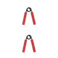 thumbnail image 1 of Soidarity Pinzas de mano de acero ergonómicas anodizadas antideslizantes 150 lb gimnasio en casa entrenamiento de fuerza desarrollador de Type2 NO2, 1 of 1