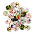 thumbnail image 1 of Rongfmy 100 Bulk Mixed Painting Assorted Colors Button 2 Holes Round Shape for Sewing Bird, 1 of 6