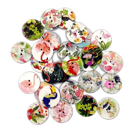 100 Pieces s Buttons Costume Scrapbook Cardmaking crafts - Bird, 20mm