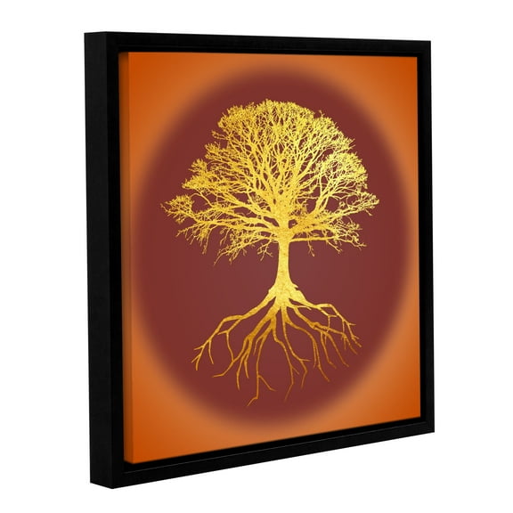 Tree Of Life II Gallery Wrapped Floater-framed Canvas