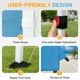 thumbnail image 6 of Ktaxon 10x10 Ez Pop Up Canopy Tent,Outdoor Sun Shade Shelter,Outdoor Gazebo,One Push Setup with 2 Half Sidewalls,1 Roller Bag,4 Sandbags,UPF50+ - Blue, 6 of 11
