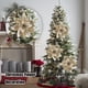 thumbnail image 4 of 10 Uds flores artificiales de Poinsettia 15cm divertidas y creativas para decoración de árbol de Navidad, 4 of 5
