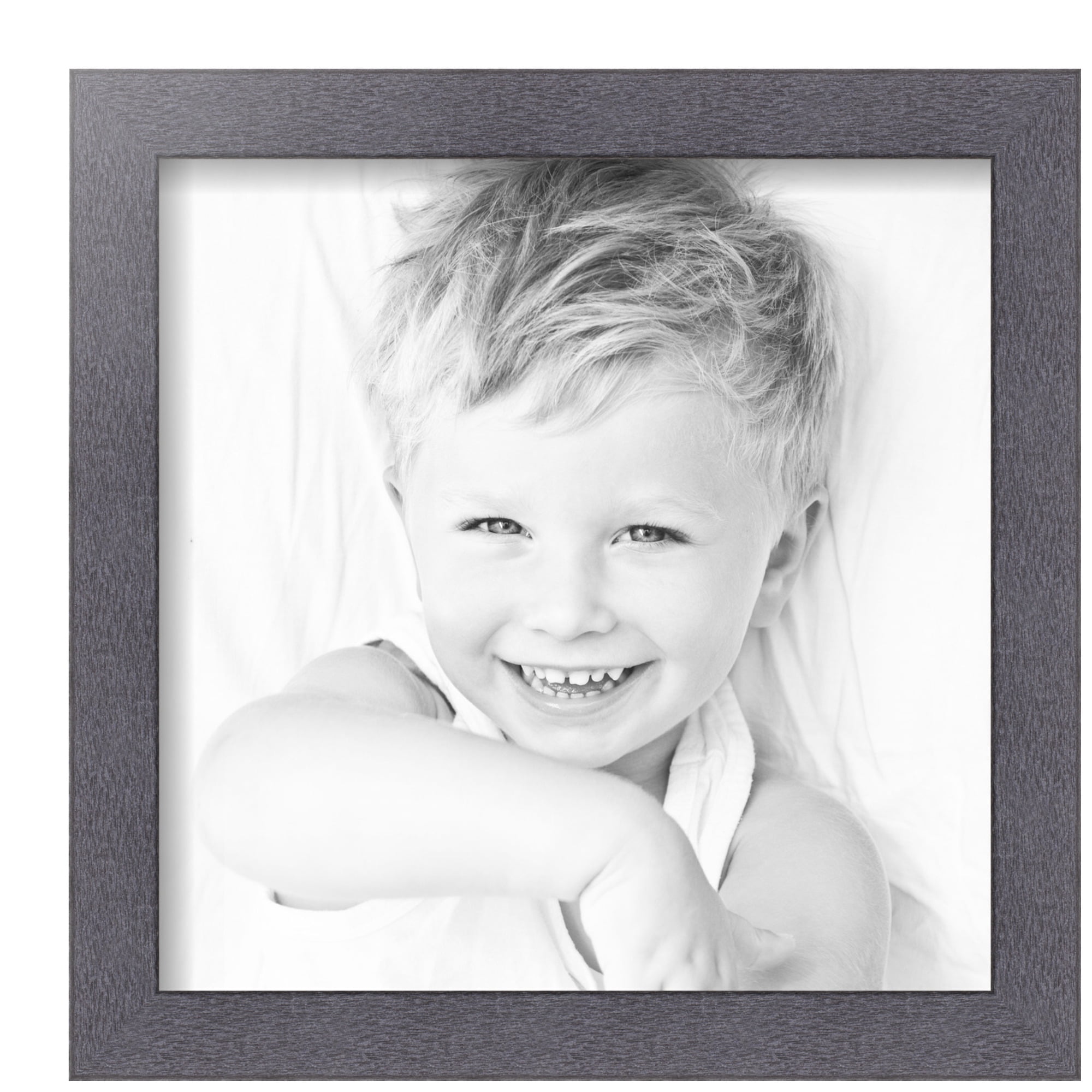 ArtToFrames 12" x 12" Tungsten Picture Frame, 12x12 inch Gray MDF Poster Frame (WOM-4640), 4 Pack