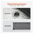 thumbnail image 5 of 25 inch Kitchen Sink, Stainless Steel Workstation Sink, Drop-In Single Bowl, Nano Black Finish, 304 Steel, for RV/Prep/Bar Kitchen, 5 of 6