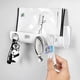 thumbnail image 3 of Wall Mounted Key Holder Modern Mail Holder Key Storage Rack Box Organizer Bar Holder With Wall Self Adhesive Tape And 4 Key Hooks For Key Storage (whi, 3 of 5