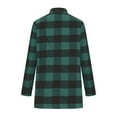 thumbnail image 6 of Fanxing Black＆Friday Deals Womens Button Down Long Plaid Flannel Shirts Cardigan Long Sleeve Pockets Jacket Boyfriend Shirts, 6 of 9