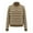 Beige, variant on Sweatshirt Women's Vintage Striped Color Block Mock Neck Sweater, Oversized Knit Pullover with Drop Shoulder Design for a Chic Retro Fall and Winter Layering Essential Black One Size