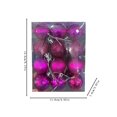 thumbnail image 2 of Fllostpr 24PC Bright Sparkling Christmas Ball Ornament Set, Shatterproof Hanging Decor for Xmas Tree Wreath Garland Party Home, Purple 1.6", 2 of 3