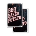 thumbnail image 4 of BBQ Baked Potato  24" x 36" Double Sided A-Frame Sidewalk Sign, Includes 2 Installed Vinyl Decals | Foldable Portable White Signicade Sandwich Board Signs, 4 of 5